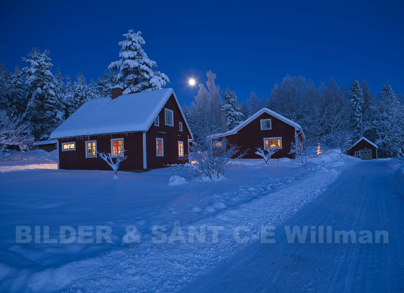 Vinterstämning, Resbol, Värmland.