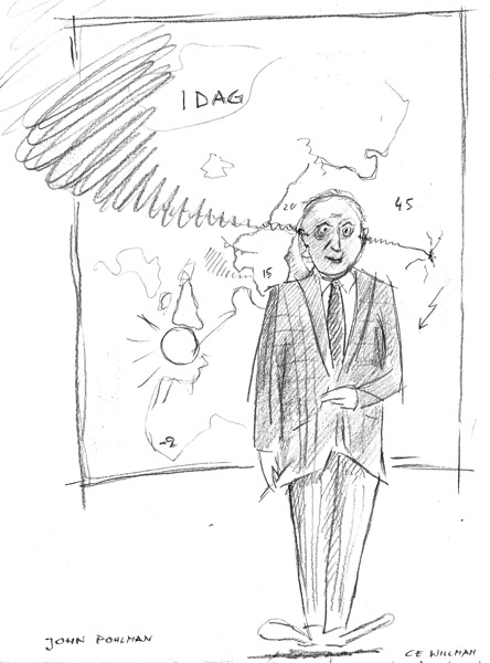 John Pohlman presenterade vädret.